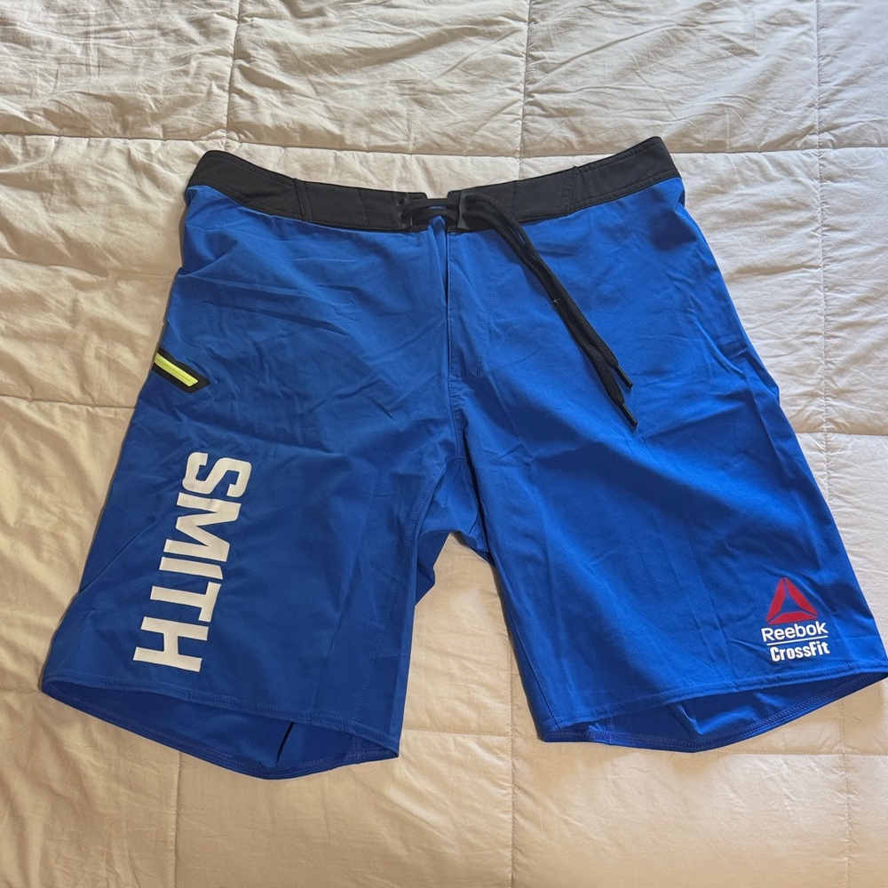 Reebok CrossFit Blue and Black Board Shorts